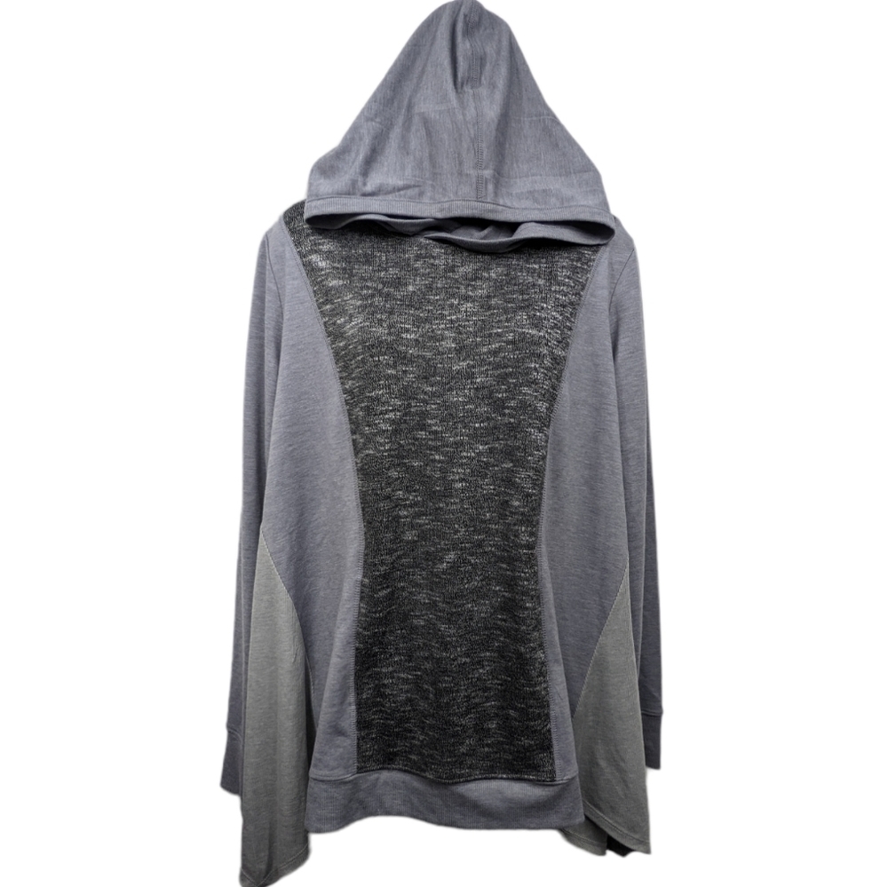 Logo Lounge Mixed Media Hoodie Sz L